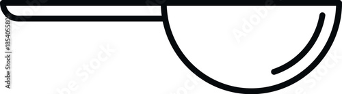 Measuring scoop line icon on a white background