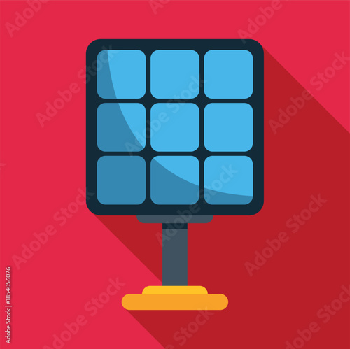 Solar panel collecting sunlight for eco friendly electricity production