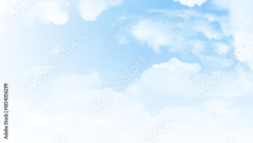 Clouds and blue sky background. Sky Cloud Blue Background Cloudy summer Winter Season Day, Light Beauty Horizon Spring Brigth Gradient Calm Abstract Backdrop Air Nature View Wallpaper Landscape Cyan c