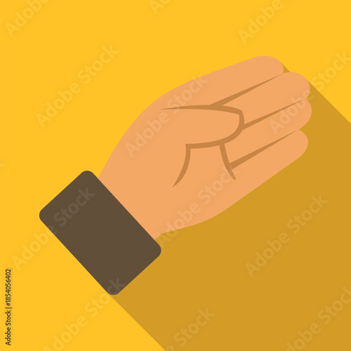 Hand with fingers curled slightly, representing a gesture or a holding motion