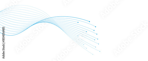 Abstract and futuristic glowing curved lines and modern wave pattern vector.. 