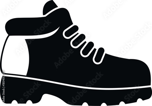 Hiking boot icon representing durability, exploring, and hard work