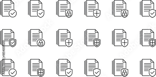   
Document, security, protection, privacy, verification, shield, lock, checkmark, cybersecurity, data, safe, encrypted, access, secure, compliance, confidential, icon, digital, safety, authentication