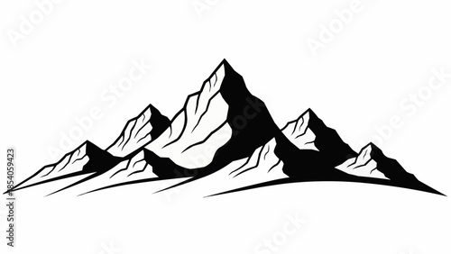 mountain landscape vector