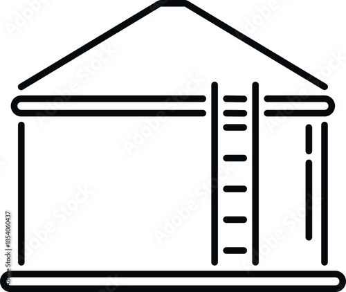 Industrial silo structure providing farm agriculture storage