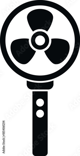 Handheld fan providing air movement for cooling, relief from heat