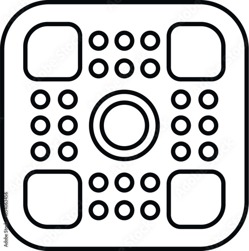 Security intercom keypad with buttons and display providing building access control