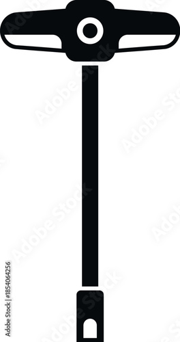 T handle wrench representing a repair and maintenance tool