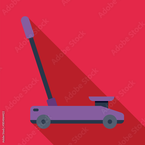 Flat design car jack tool for vehicle maintenance and tire changing