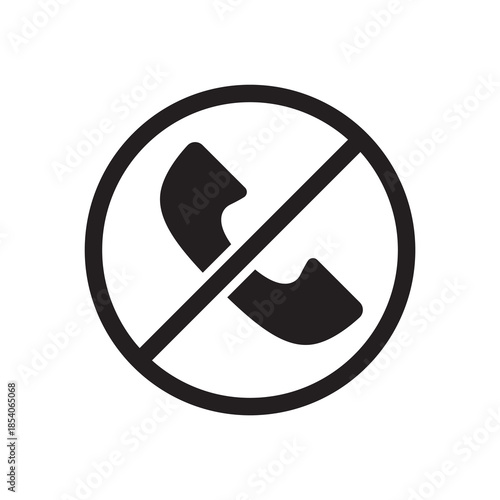 Phone Number Blocked Forbidden Contact Solid