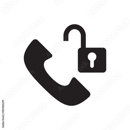 Open Lock Unlocked Phone Call Security Solid
