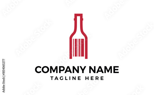 Tomato Sauce Bottle Logo design.