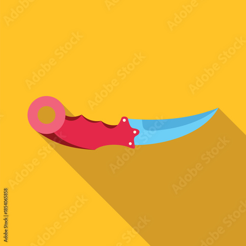 Karambit knife icon representing a modern weapon or tool