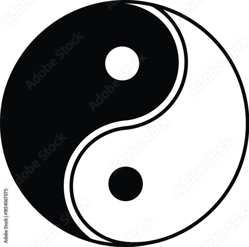 Yin yang symbol representing harmony and balance
