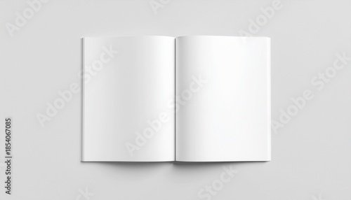 Open Magazine Spread Mockup for Editorial Design
