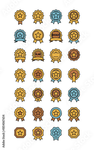 Ranking and badge icon pack