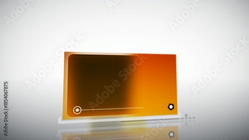 Digital presentation on a large screen. An empty placeholder for a show or event video. Virtual production and chroma key background