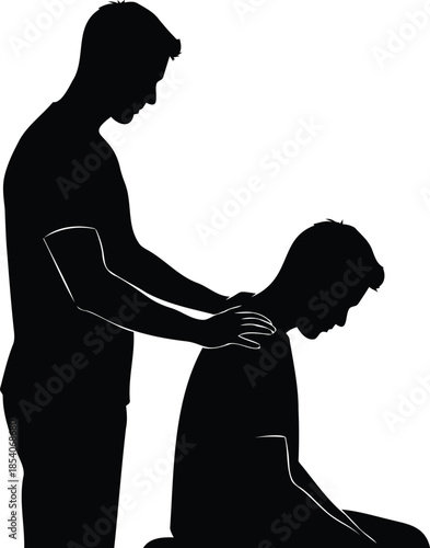 Man comforting another man