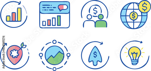 business-strategy-global-success-doodle-icons