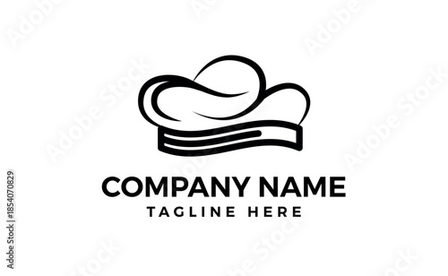 Restaurant cooking cap logo design illustration