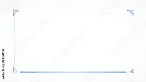 Rectangle subtle gold frame border for with 15.5 x 8.5 aspect ratio for 16 x 9 aspect ratio web presentation, social post, svg, isolated on transparent background.