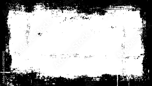Abstract vector noise.  Small particles of debris and dust. Distressed uneven background. Black grunge frame.