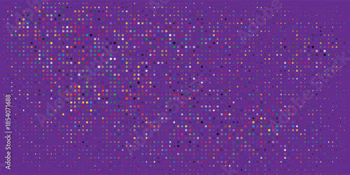 Purple Dot Randomus isolated in black background.Dot Randomus on abstract  art nice modern simple