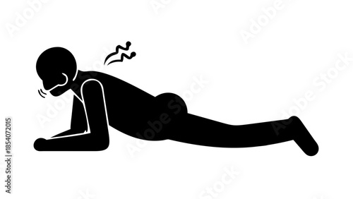 Silhouette of an elderly person practicing slow breathing, healthy aging and emotional wellness concept.
