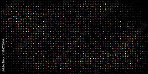 blue Dot Randomus isolated in black background.Dot Randomus on abstract background. Usable for design background - Vector Illustration