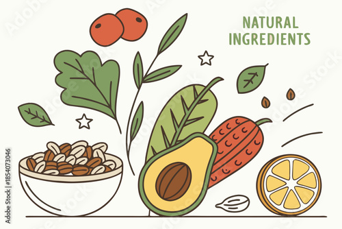 Natural Food Ingredients With Eco Friendly Visual  (1)