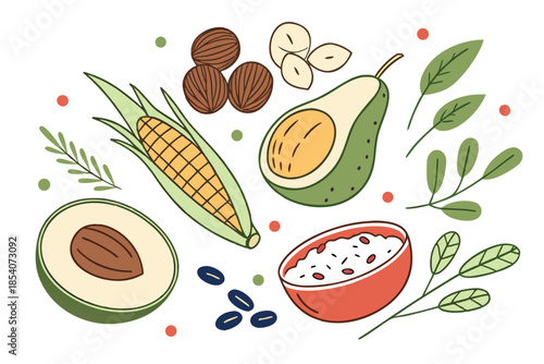 Natural Food Ingredients With Eco Friendly Visual  (2)