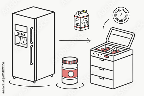 Food Preservation Concept Illustration  Minimal Ve (3)