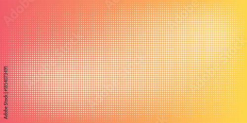 abstract dot halftone with gradient red and yellow color background eps10