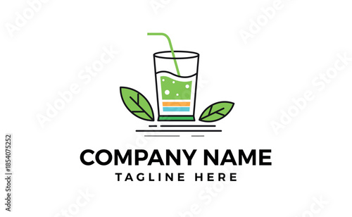 Juice drink glass orange natural restaurant fruits healthy juicy food icon logo