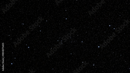 Stars forming the constellation of the zodiac sign of Capricorn in the night sky