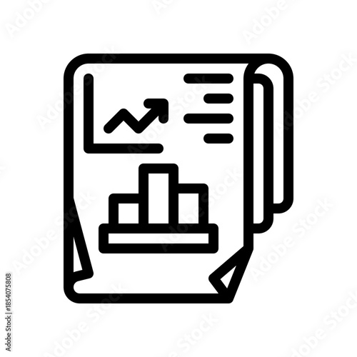 financial statement line icon