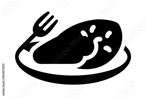 Simple Food Styling Illustration  Flat Vector  Iso