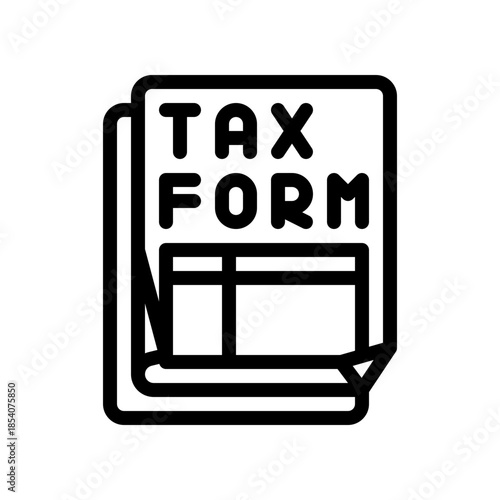tax form line icon