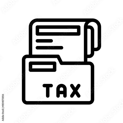 tax document line icon