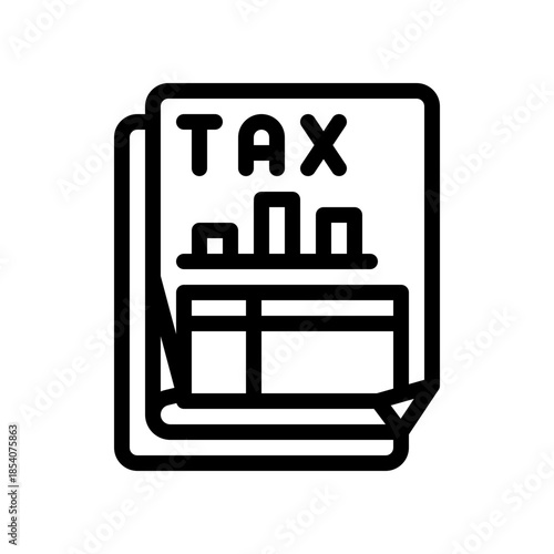 tax report line icon