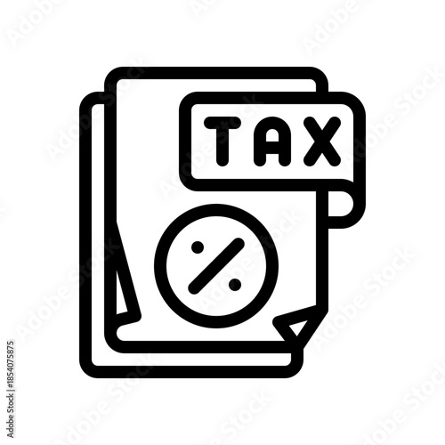 tax line icon