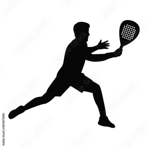 Padel & Tennis Player  Silhouette