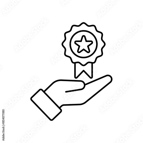 Icon a Quality, isolated against a clean background.