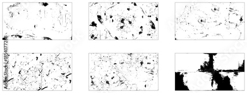 Grunge textures set. Distress textures. Abstract vector template. Overlay grunge texture background collection. Set of different types of grunge texture stamps.