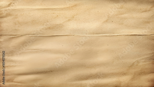 Wrinkled brown paper texture background. Old vintage paper image. 