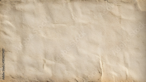 Wrinkled brown kraft paper texture background full frame. 