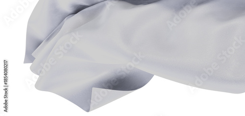 Abstract image of white fab...
