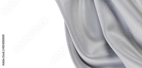 Close-up of a silver fabric...