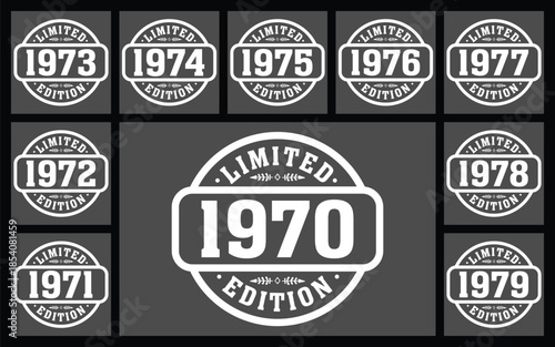 Limited edition 1970 t shirt design