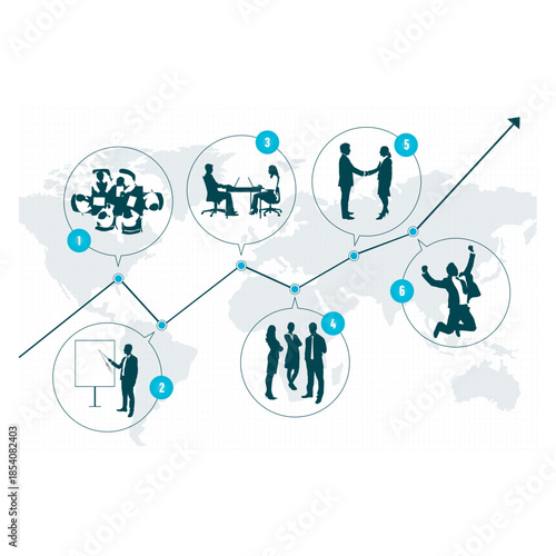 Business growth diagram